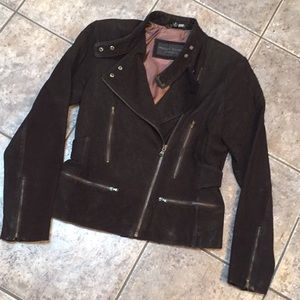 Reilly Olmes Collection Leather Moto Jacket